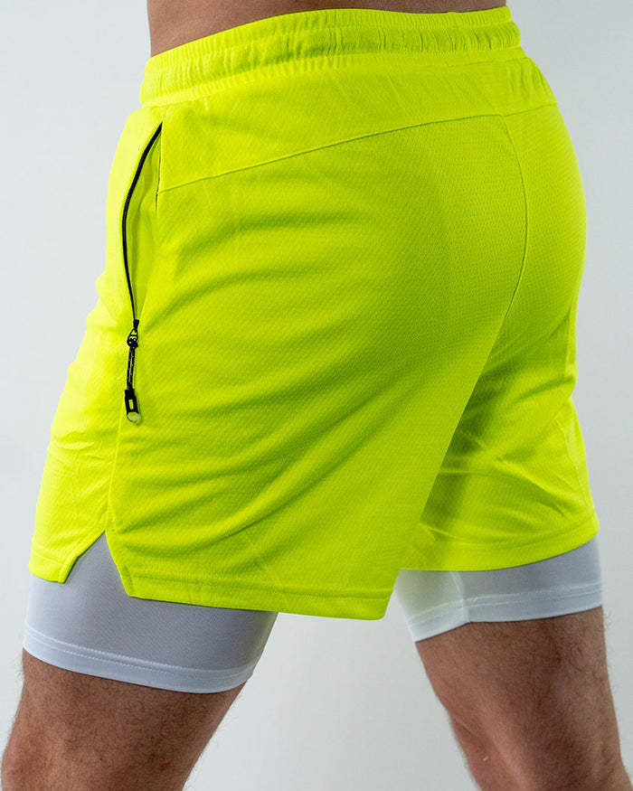 Billige ICIW Define Seamless Pocket Biker Shorts Jungle - Shorts